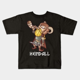 Heimdall - God of Light and Protection! Norse Mythology Gift for Vikings and Pagans! Kids T-Shirt